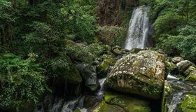Waterfalls in the jungle of Nam Kat Yorla Pa, Laos